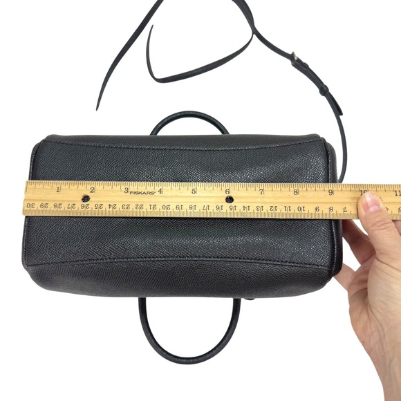 Coach Mini Bennett F25799 Black Leather Patch Rainbow Satchel Crossbody Bag EUC - Picture 5 of 11